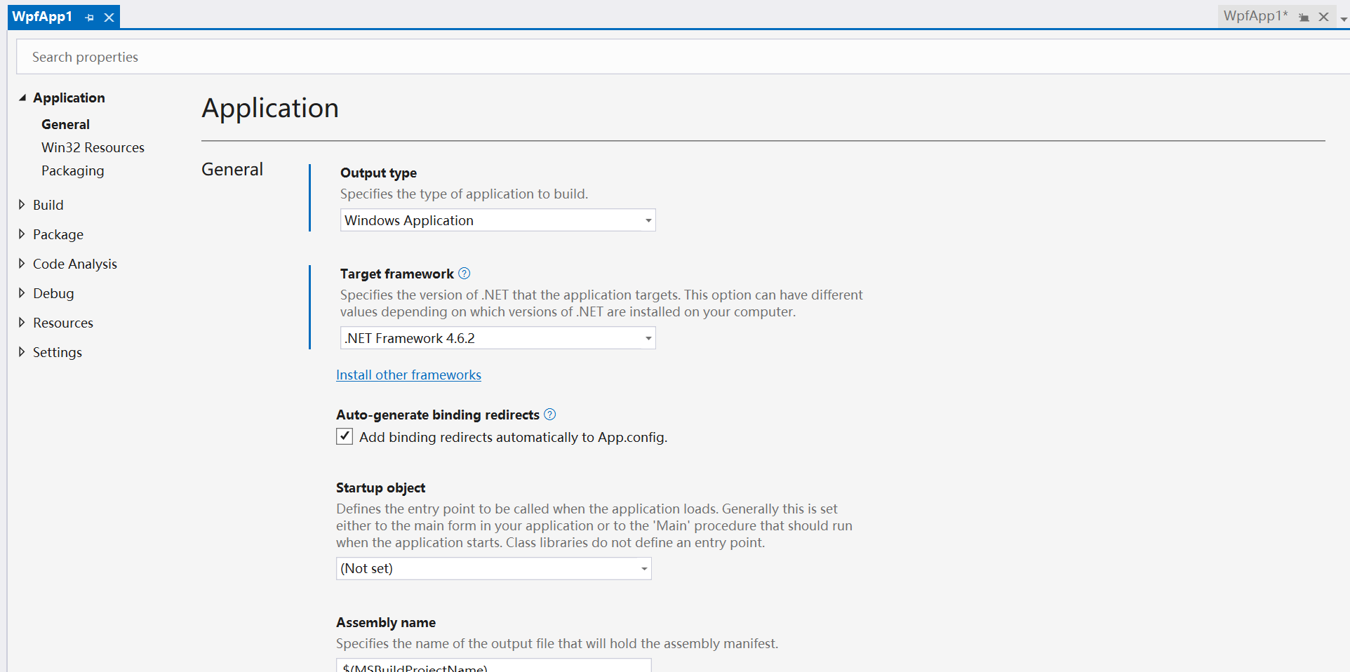 Project Properties (SDK style)